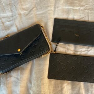 Louis Vuitton Pochette Félicie, like new, original receipt and dust bag